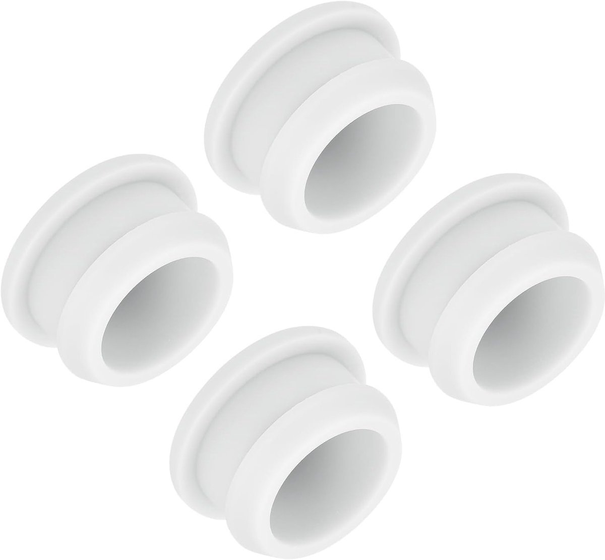 Siliconen Gatenstopper met Druksluiting en Rubberafdichting voor Ronde Panelen - Waterdichte Deksel Sealing 22mm Diameter - Set van 4 Stuks