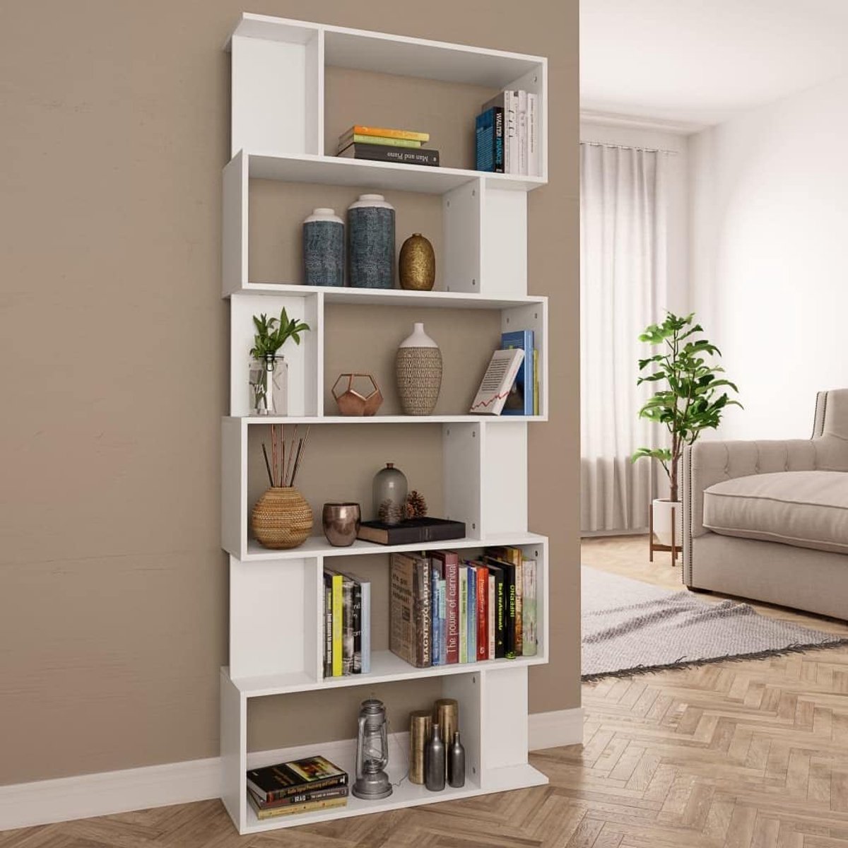 Boekenkast Ruimteverdeler - Opbergkast Vakkenkast - Decoratief Opbergen - Veelzijdige Vakk