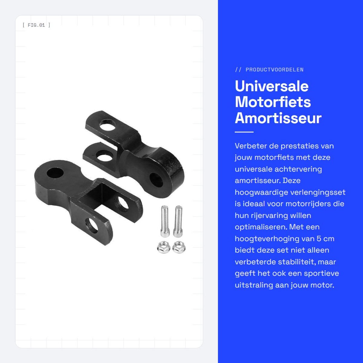 Dailygoody - Universale Motorfiets Amortisseur - Achtervering