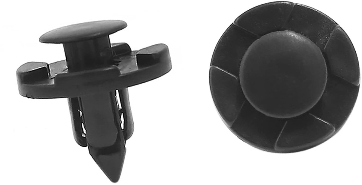 Dailygoods- Drukklinknagels 8 mm - Bevestigingsclips Auto - Kunststof - Set van 50 - Geschikt voor Nissan - Afmetingen 22 x 20 mm