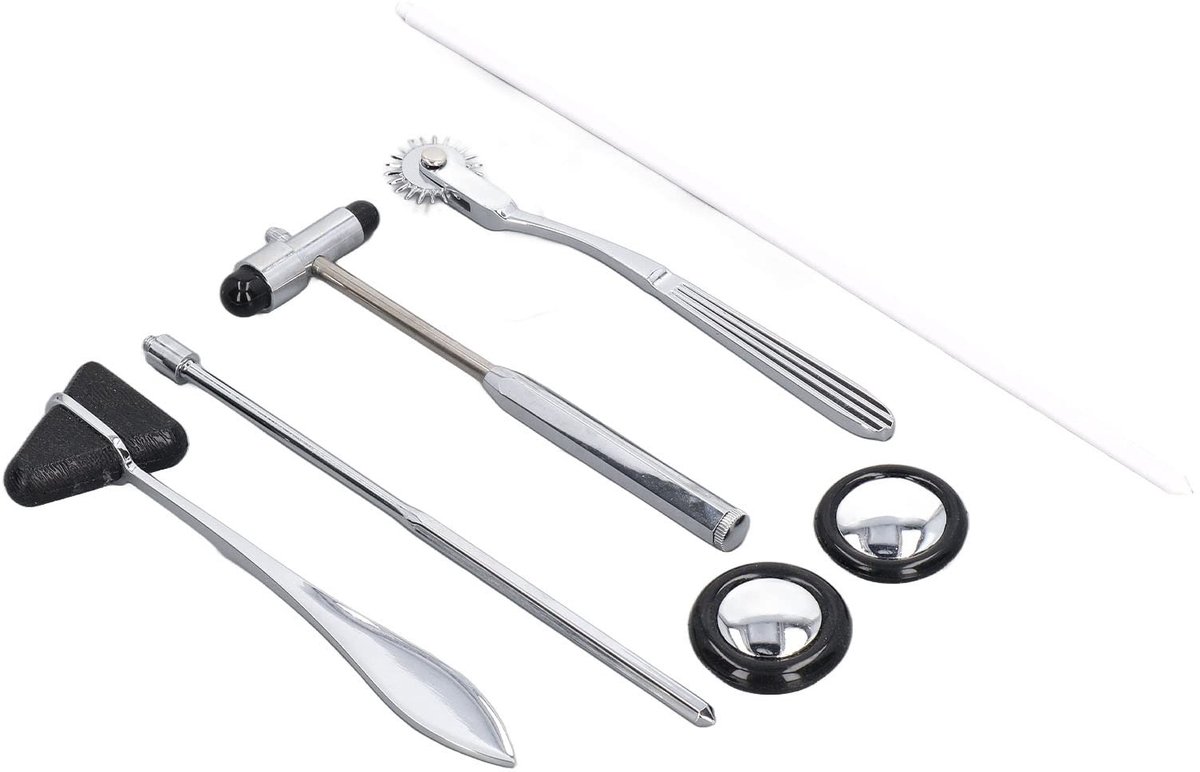 Dailygoods- Neurologische Hamer Set - RVS - Multifunctioneel - Draagbaar - Reflexhamer - Medisch - Laboratoriumbenodigdheden