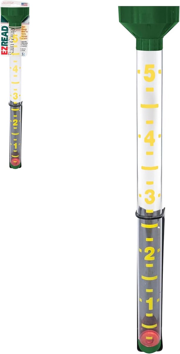 Regenmeter - Watermeter Tuin - Weer Meten - Extra Groot - 66 cm Hoog - Jagergroen