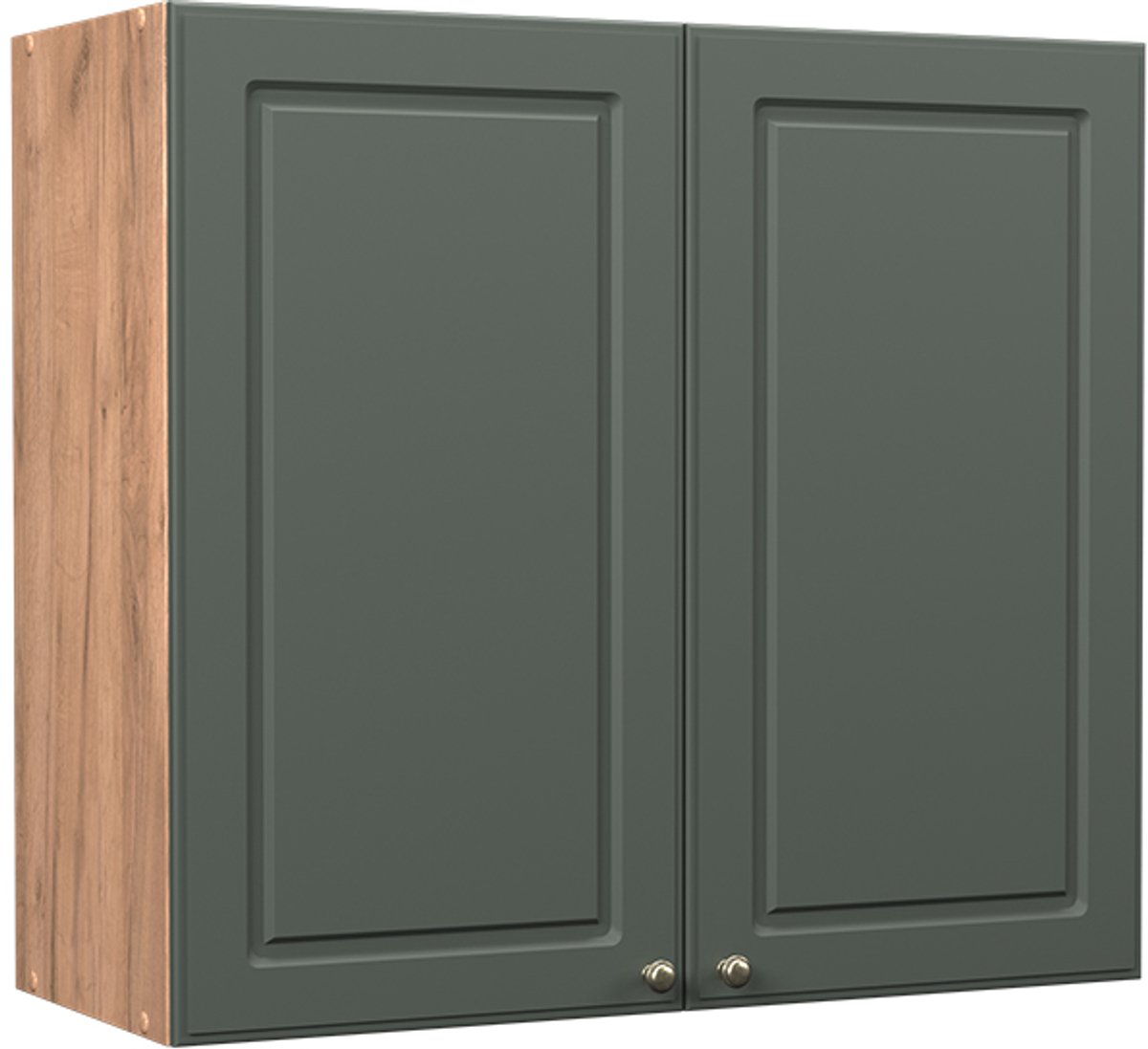 Vicco Hangkast Fame-Line, Groen-Goud Landhuis/Goudkleurig Eiken, 80 cm