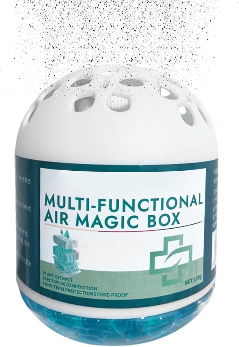Luchtreiniger Doos - Geurbeheersing Lucht - Frisse Binnenlucht - Natuurlijk Plantenextract - 120g Capaciteit - Wit