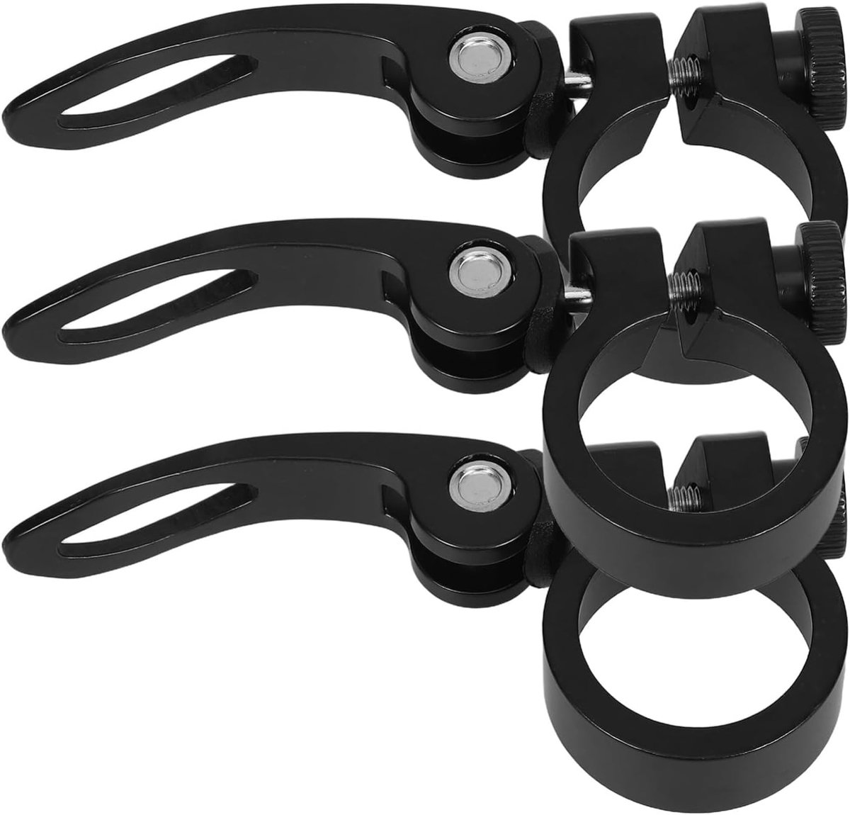 Zadelpen Klem - Fietszadel Klem - Zadelhoogte Aanpassen - Snelontgrendeling Systeem - 6 cm - Zwart