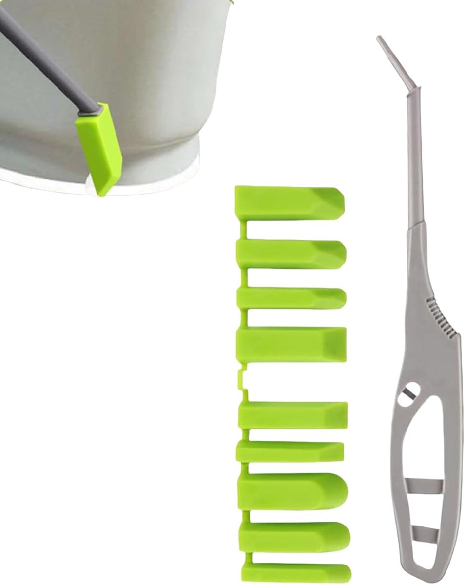 Voegengereedschap Set - Afdichtingsspatel - Nauwkeurig Afwerken - 9 Verwisselbare Koppen - 22 cm Lengte - Grijs