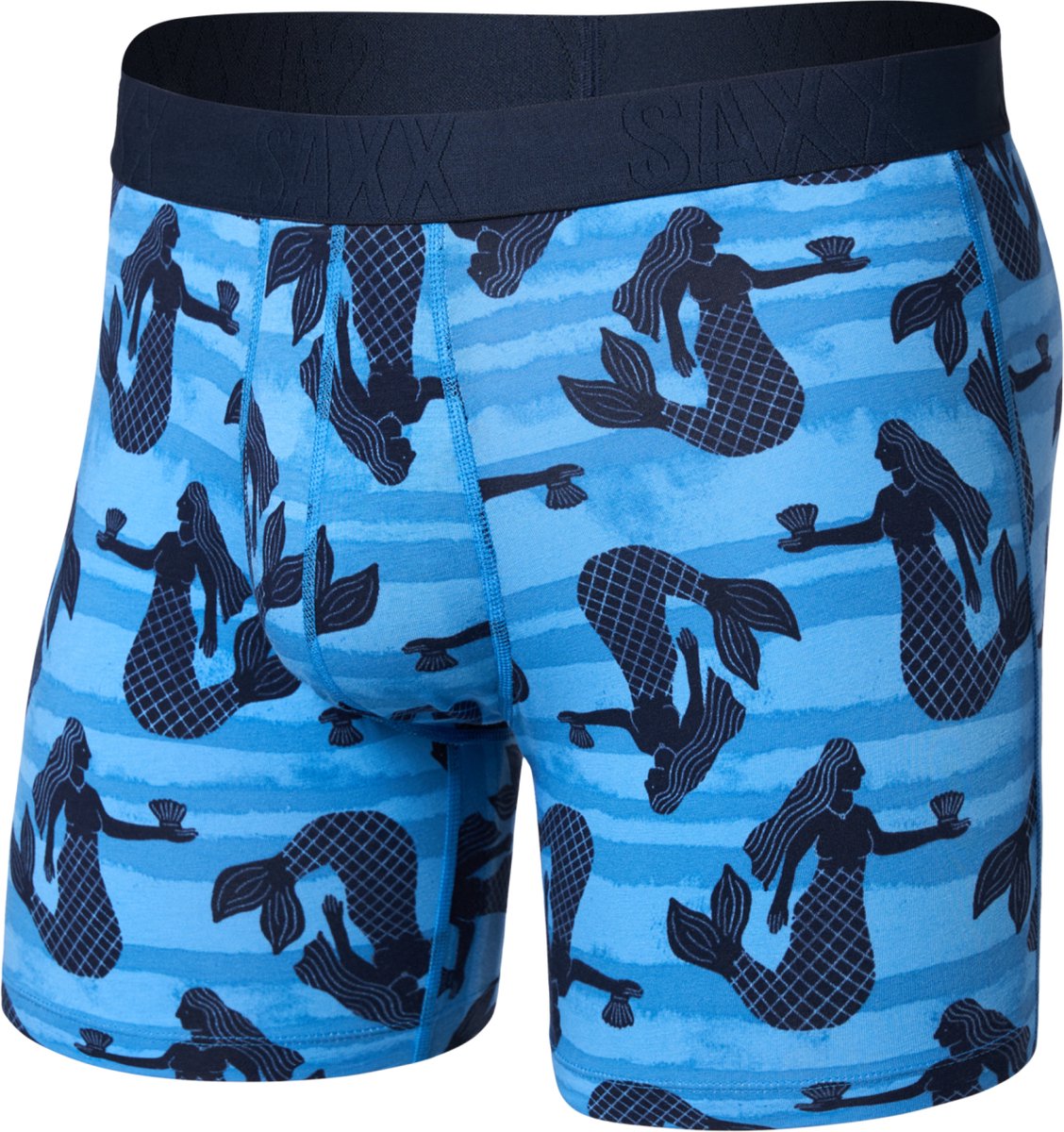 SAXX Heren Boxershort DropTemp® - Koeltechnologie Onderbroek - Boxer Vochtafvoerend - Katoen/Modal mix - Blauw - XL
