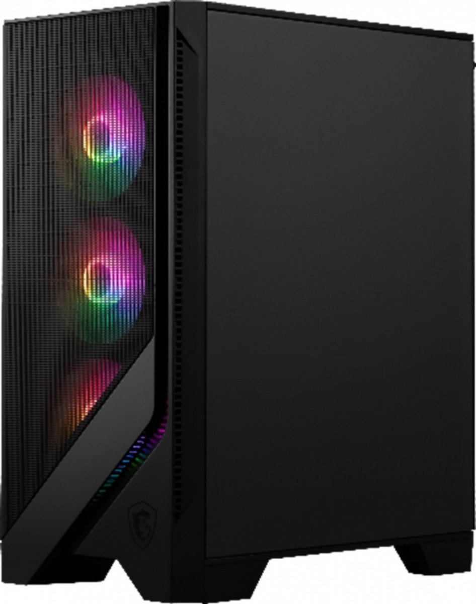 MSI MAG FORGE 120A AIRFLOW - PC Case - Behuizing - Compatibel voor ATX, Micro-ATX en Mini-ITX - Gehard glas - Zwart