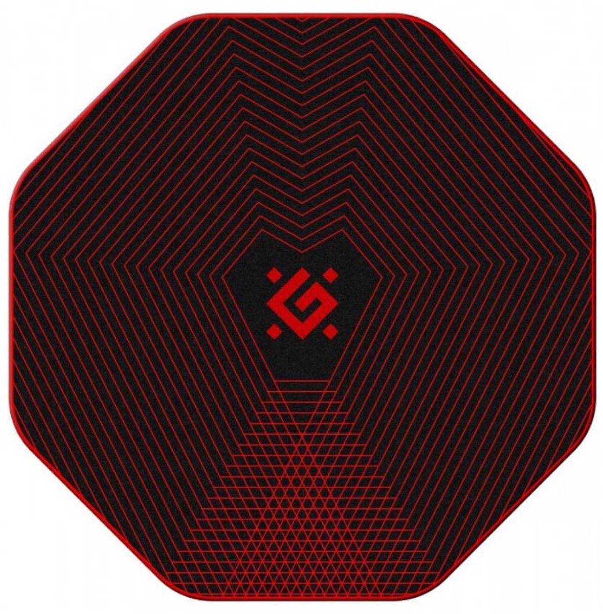 Defender TEKTA Serie - Gaming Vloermat - Zwart-Rood - Rubber en Stof