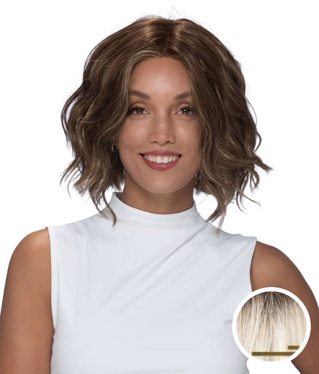 Estetica Designs Haven Synthetisch Haarwerk - Monofilament Top, Sunlit Blonde, 45 cm