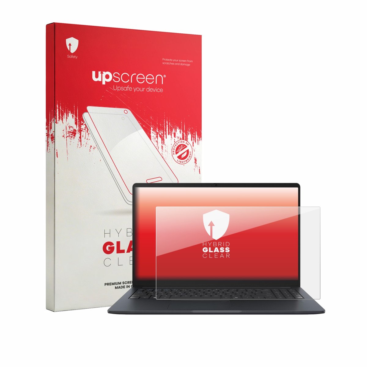 upscreen - Screenprotector voor ASUS ExpertBook B1 B1503 - Folie Beschermfolie Beschermglas transparant