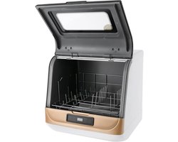 Draagbare Vaatwasser - Aanrecht Vaatwasser - Kleine Huishoudens - Stoom Condensatie Droging - 4-6 Sets - Goud