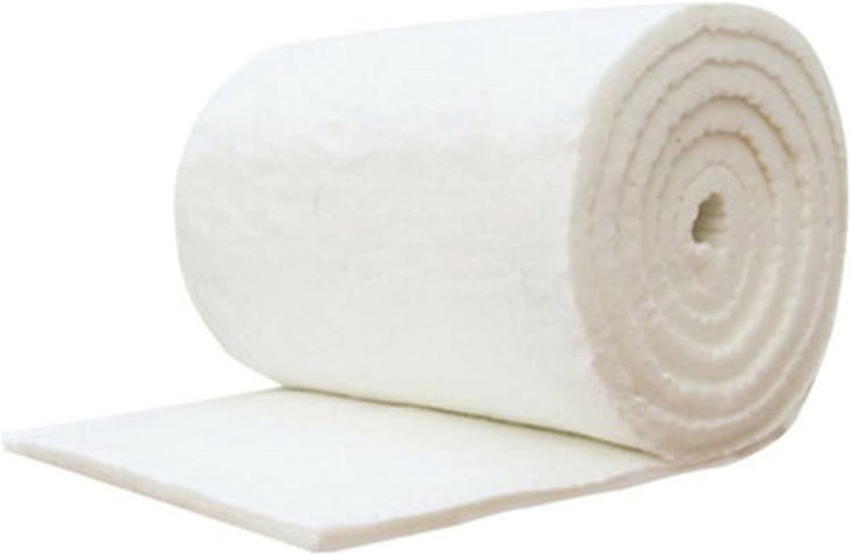 SnelShoppen - Silica Keramisch Vezeldoek 30 mm Dikte - Hoog Temperatuur Isolatie - Vuurvast en Slijtvast Materiaal - Ideaal voor Hoge Druk en Mechanis