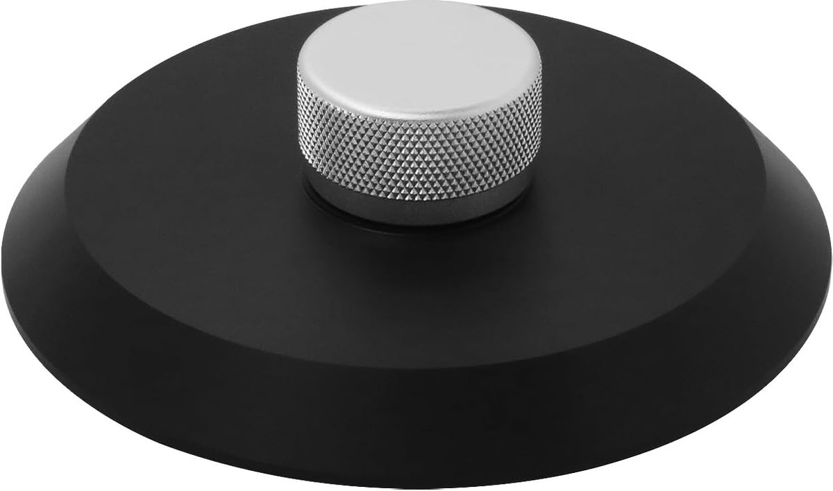 SnelShoppen - Black Engineering Plate Clamp voor Rega en andere Platenspelers - 88mm, 23mm Hoog, Stijlvol en Functioneel
