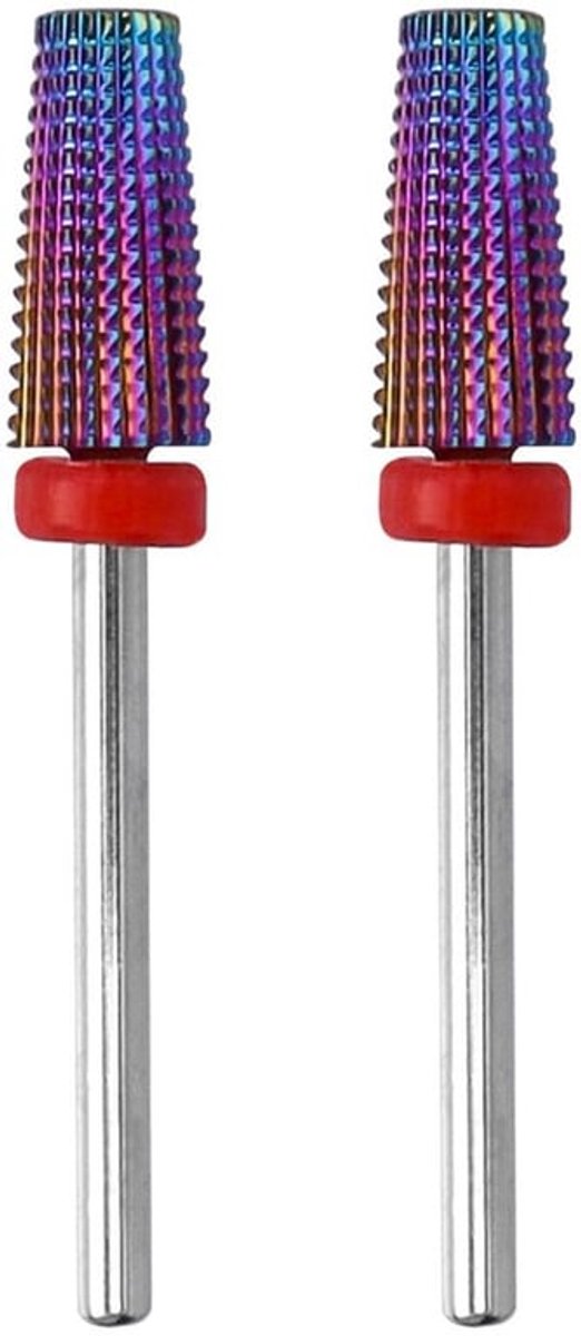 Nagelboren - Taps toelopende nagelvijlboren - Wolfraamstaal - F fijne korrel - Accessoires voor manicure en pedicure - Geschikt voor elek...