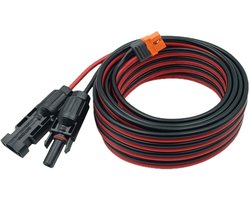 SnelShoppen - Solar to XT60i Kabel 12 AWG 4 mm² 5 m - Duurzame Solar Kabel Verlenging Geschikt voor Ecoflow Delta River Powerstation - Perfect voor Ca