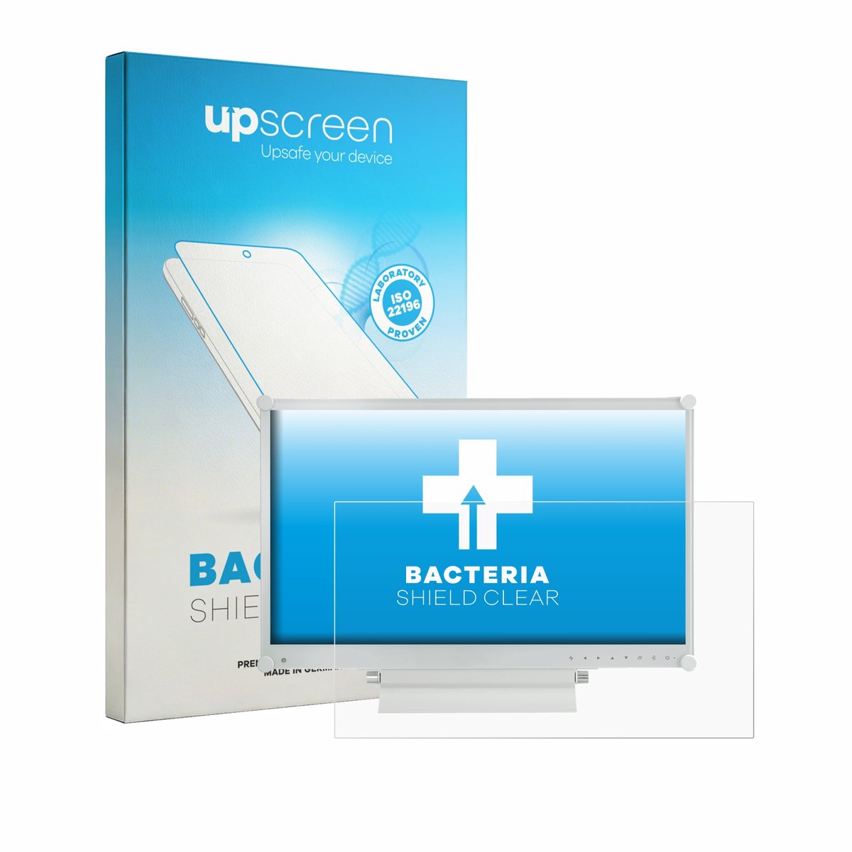 upscreen - Screenprotector voor AG Neovo MX-2402 24" - Folie Beschermfolie transparant antibacterieel