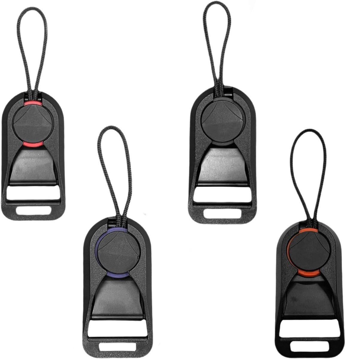 4 Stuks Snelle Ontkoppelbare Schouderriem Connectoren voor Camera, Adapter met 4 Extra Ankerlussen, Geschikt voor de Meeste Camera's en Accessoires