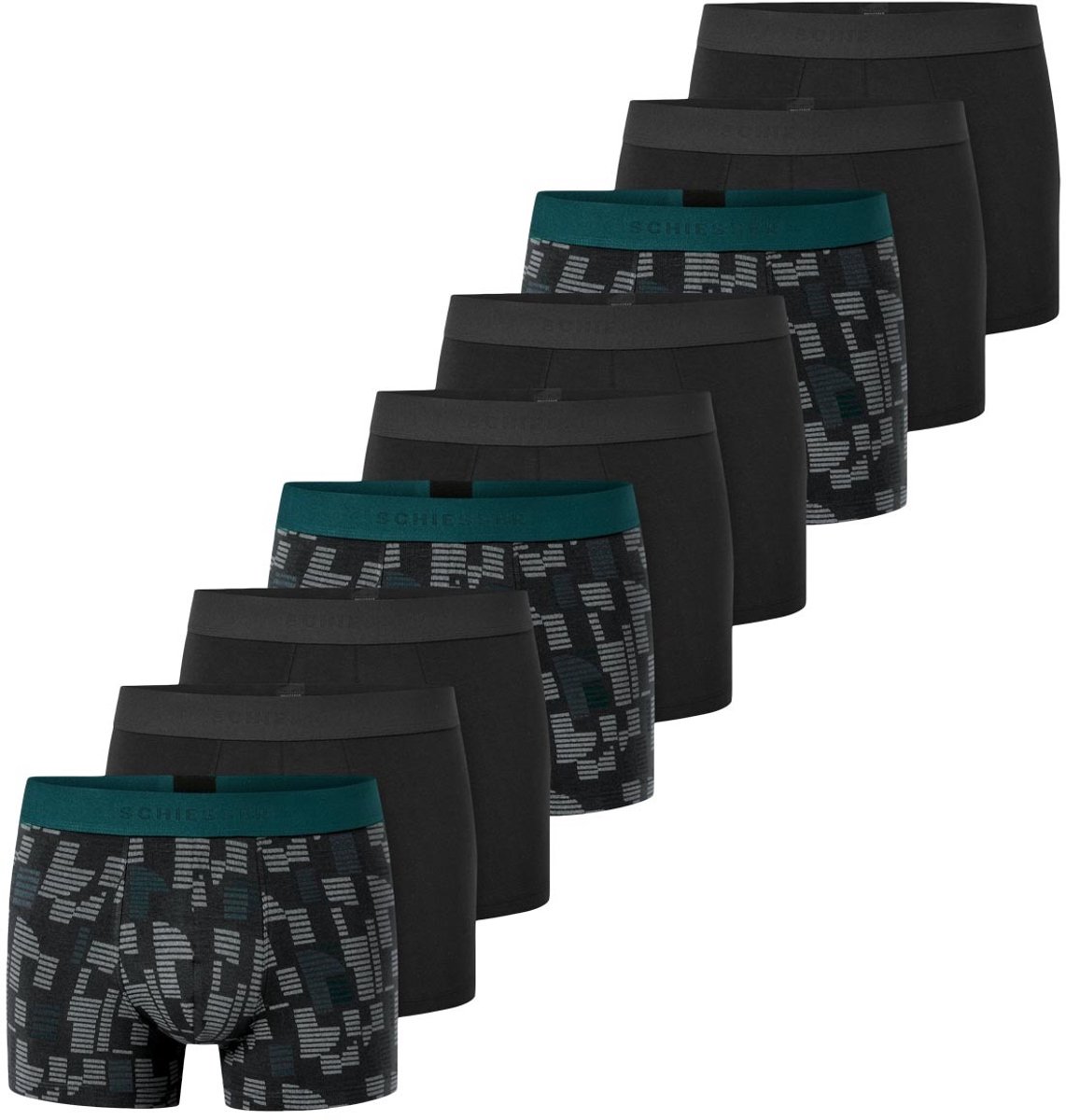 Schiesser Heren retro short / pant 9 pack 95/5 Cotton