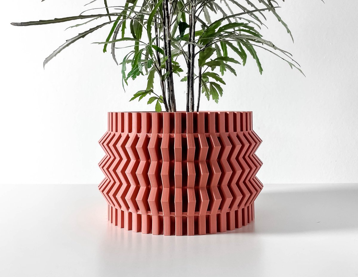 Skushy Alio Bloempot - Moderne Designpot voor Kamerplanten - Sculpturale Plantenpot voor Woonkamer en Kantoor - Premium Woondecoratie
