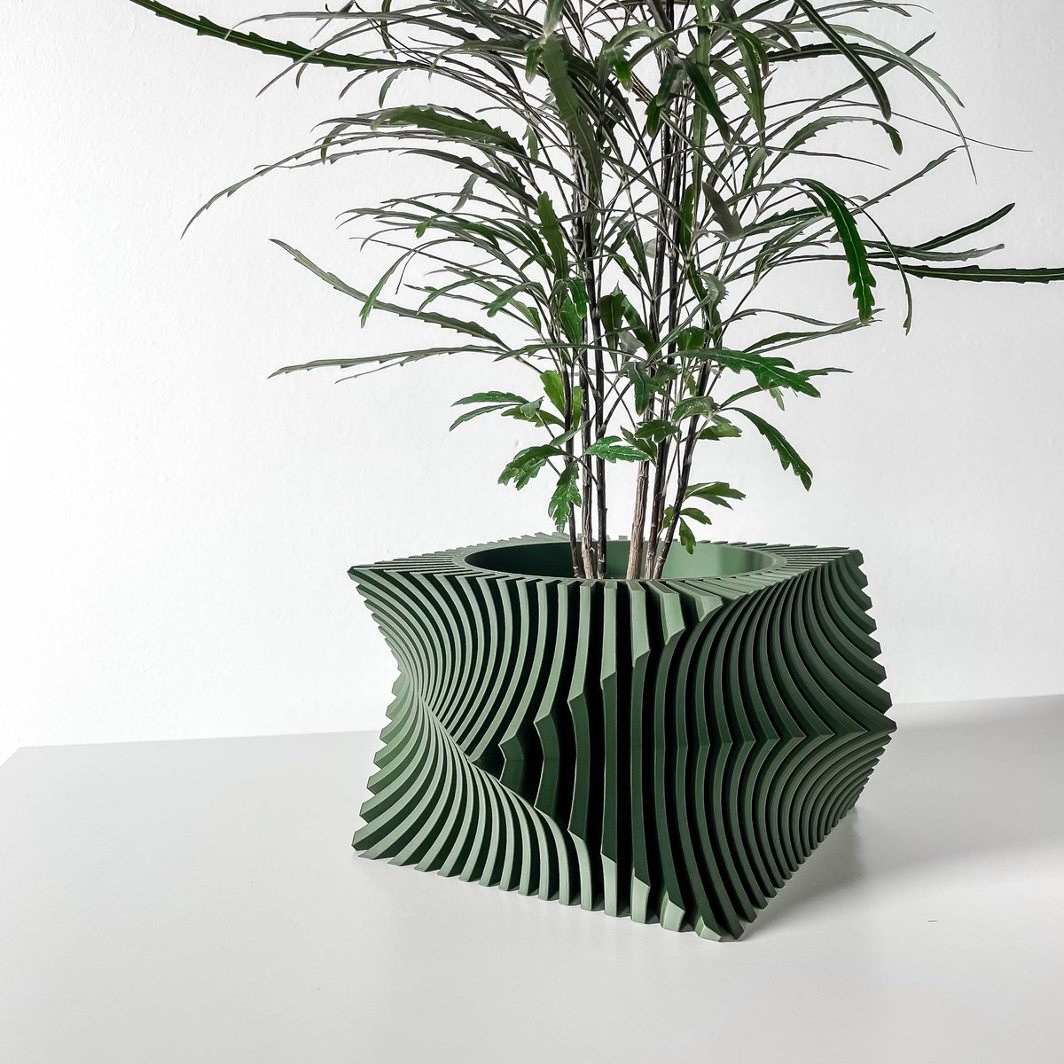 Skushy Anio Bloempot - Moderne Designpot voor Kamerplanten - Sculpturale Plantenpot voor Woonkamer en Kantoor - Premium Woondecoratie