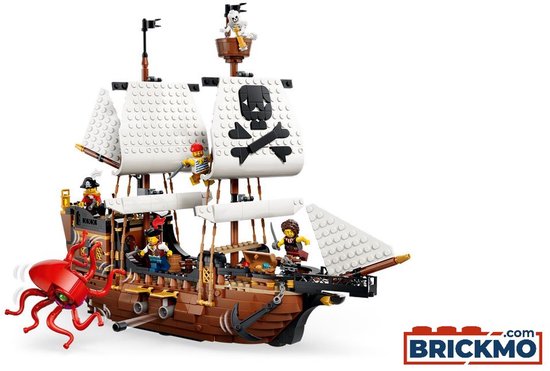 LEGO Creator 3in1 Klassiek Piratenschip Piraten Boot Speelgoed voor Kinderen 31387