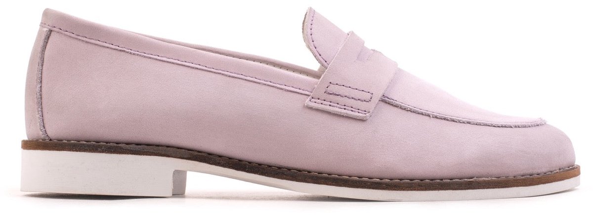 Omnio code loafers dames lila leer