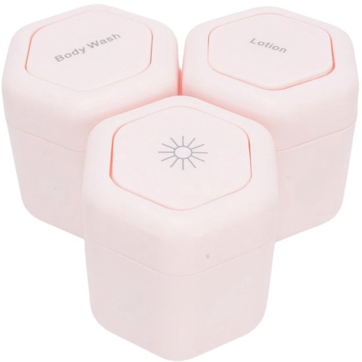 Reiscontainers Set van 3 - Magnetische Containers - Lekbestendig - Herbruikbaar - Ideaal voor Huidverzorging - Brede Opening - Reispotjes