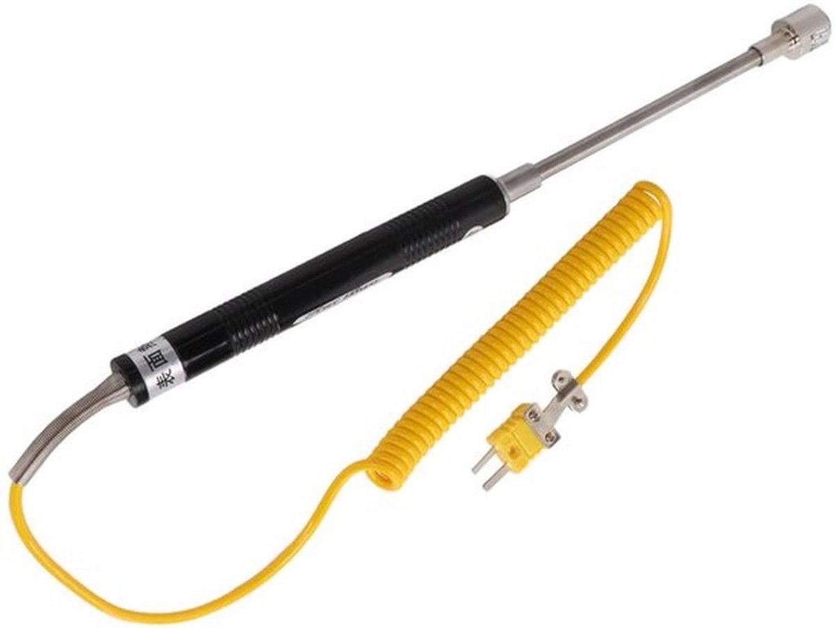 Thermokoppeldraad Hittebestendig Staal - Temperatuursensor - Temperatuurdetectie - Type K - Geïsoleerde Handgreep - Temperatuurbereik -50 ~ 300 ℃