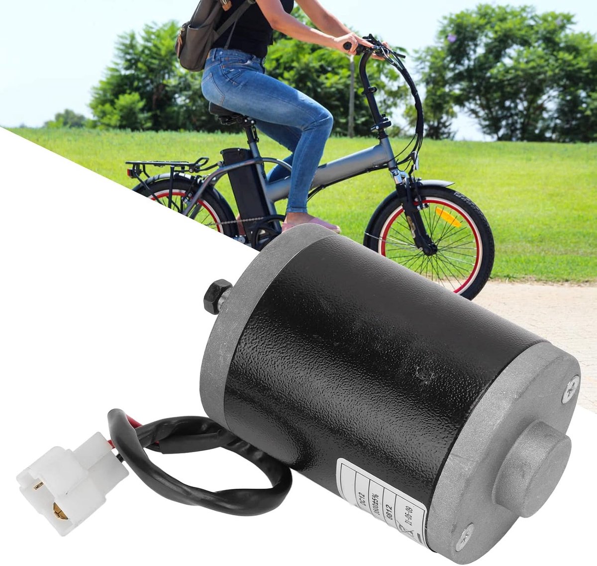 SnelShoppen - MY6812 Elektrische Motor 100W 12V, Hoogwaardige Aluminium DC Motor voor Snelle Elektrische Scooter, 3500RPM, Duurzaam en Betrouwbaar