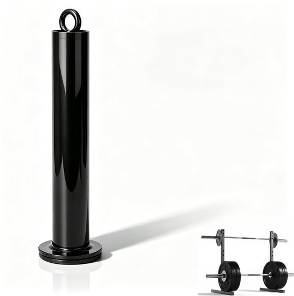 Laadpen Roestvrij Staal 20x220mm - Halterhouder - Ondersteuning - Fitnessapparatuur - Gewichtsplaat - Perfect Accessoire - Gewichthefpen