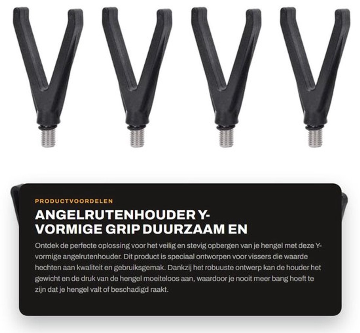 Angelrutenhouder Schokbestendig - Hengelsteun Boot - Hengelsteun Feeder - Antislip - Kunststof - Bescherming tegen slijtage