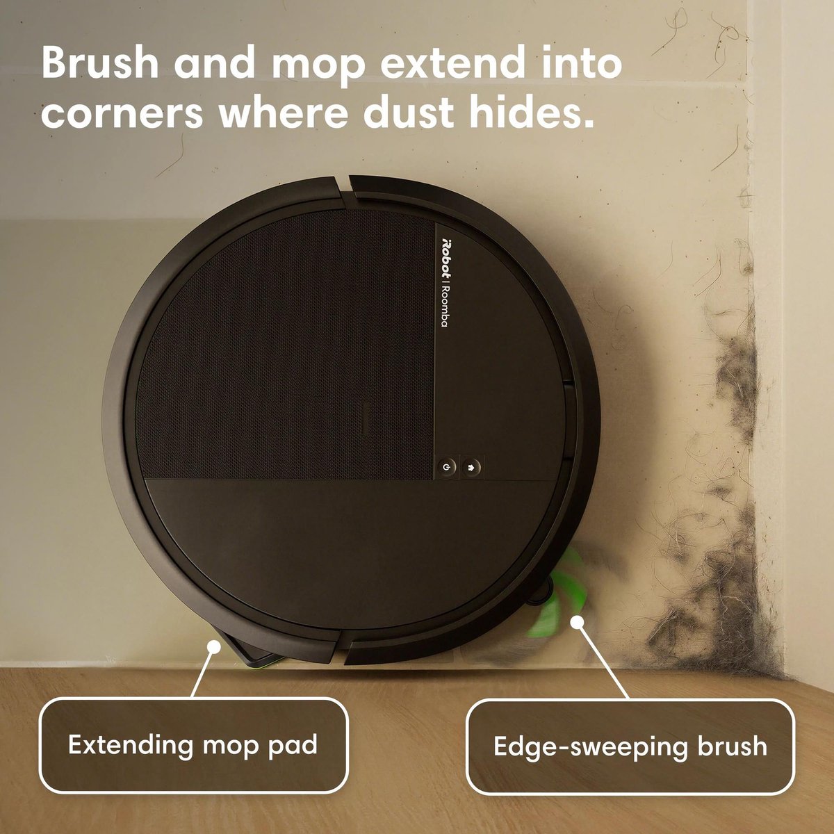 iRobot – Roomba® 115 Combo Robot - Robot stofzuiger met dweilfunctie – 15.000 Pa - Wit thumbnail 5