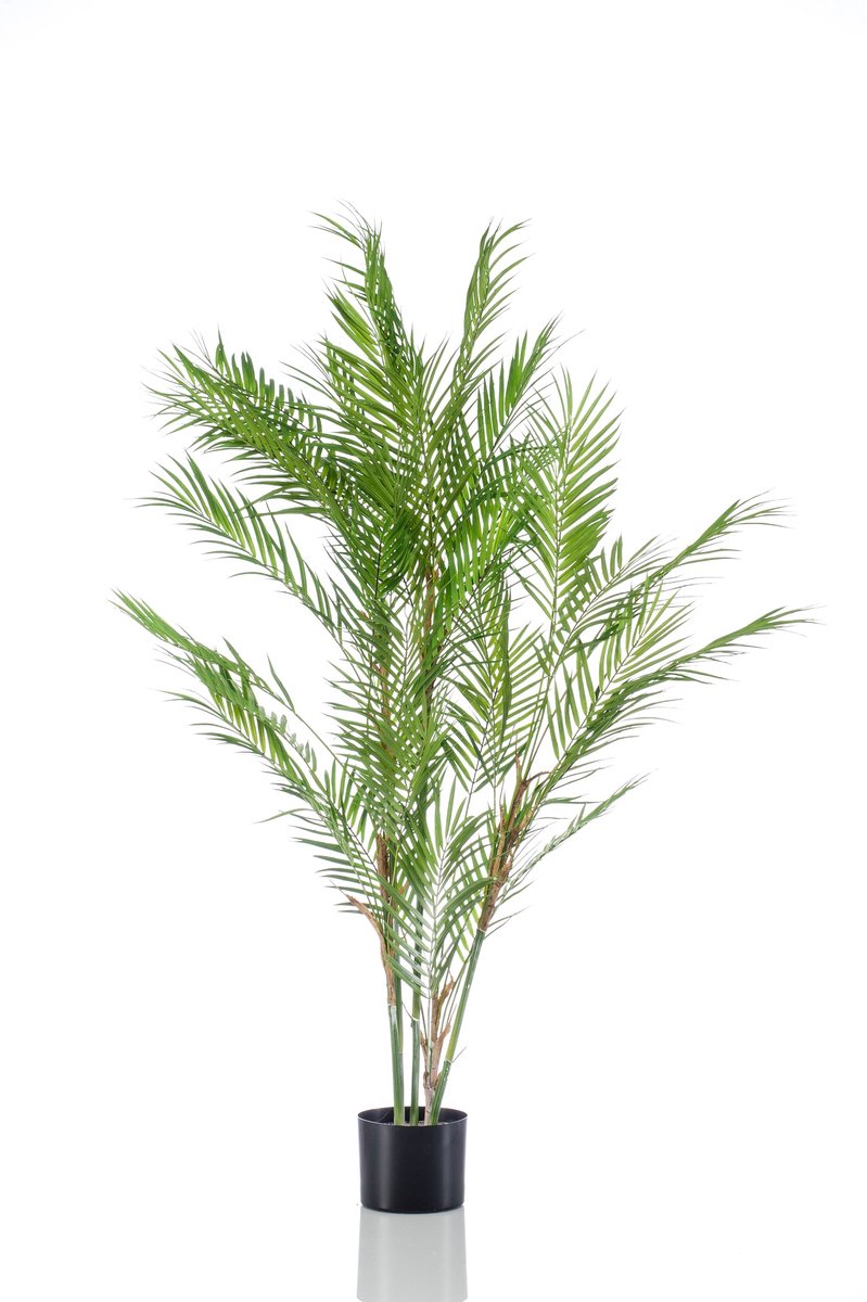 Emerald Kunstplant Chamaedorea Palm 120cm - Kunstplant voor binnen Groen