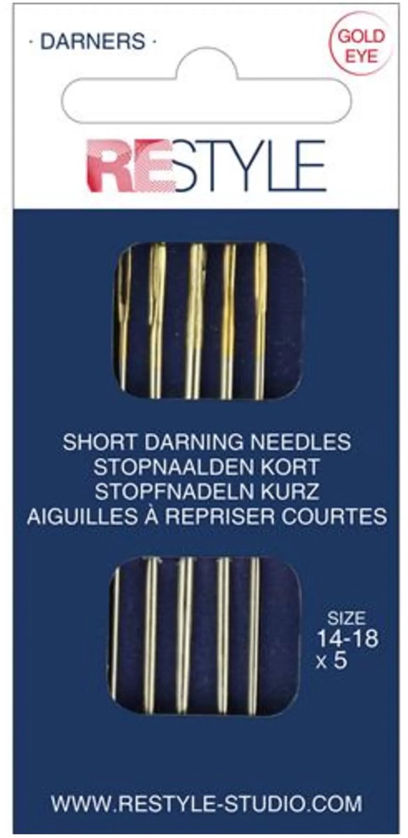 ReStyle 015.10501 Stopnaalden kort 14-18, 5 stuks assorti