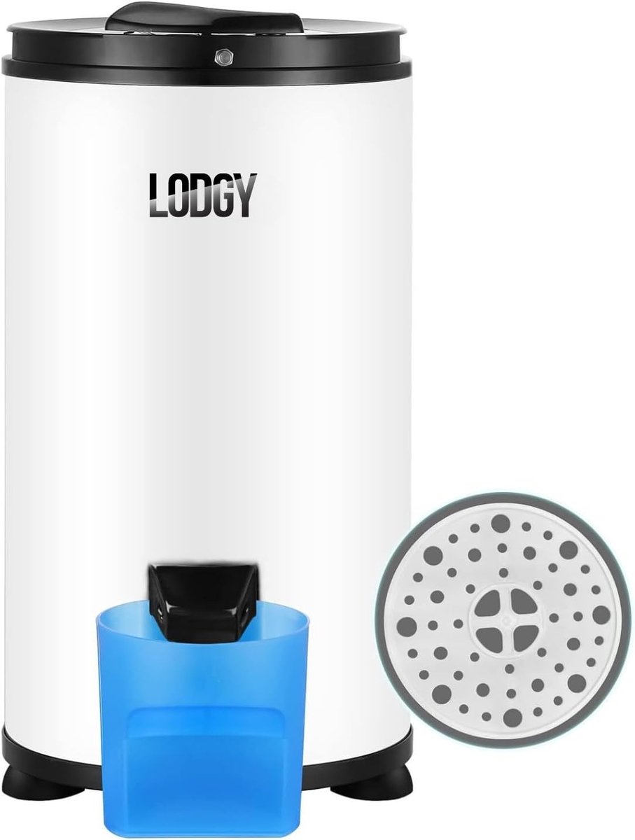 SnelShoppen - Mini Wasdroger Centrifuge - Droog Web - Energiezuinig AAA+ - 6 kg Capaciteit - 2800 rpm - Wit - Ideaal voor Binnengebruik