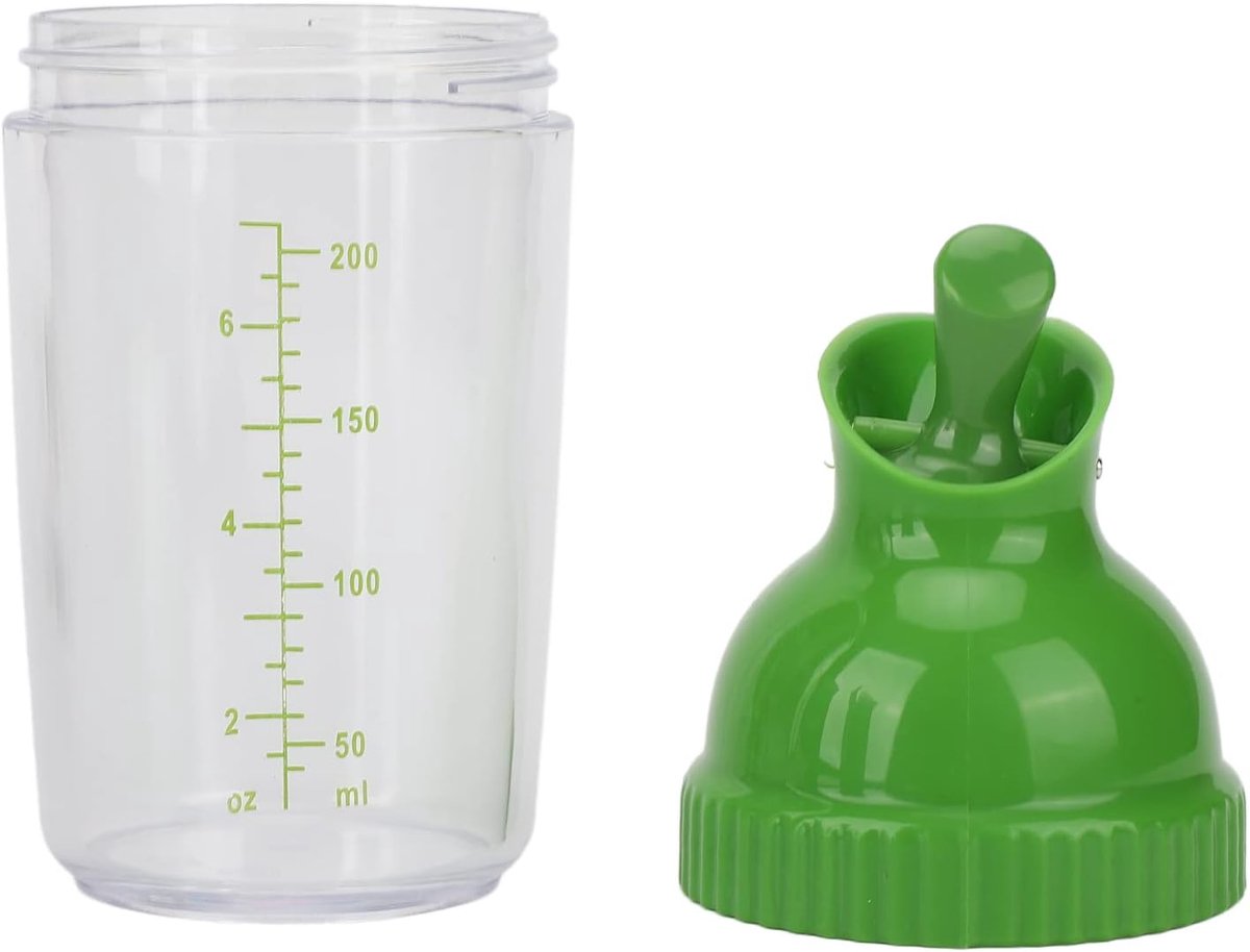SnelShoppen - Salad Dressing Shaker Container - Dripless Pour en Soft Grip, Glas, 500ml - Ideaal voor Keuken, Marinades en Sauzen