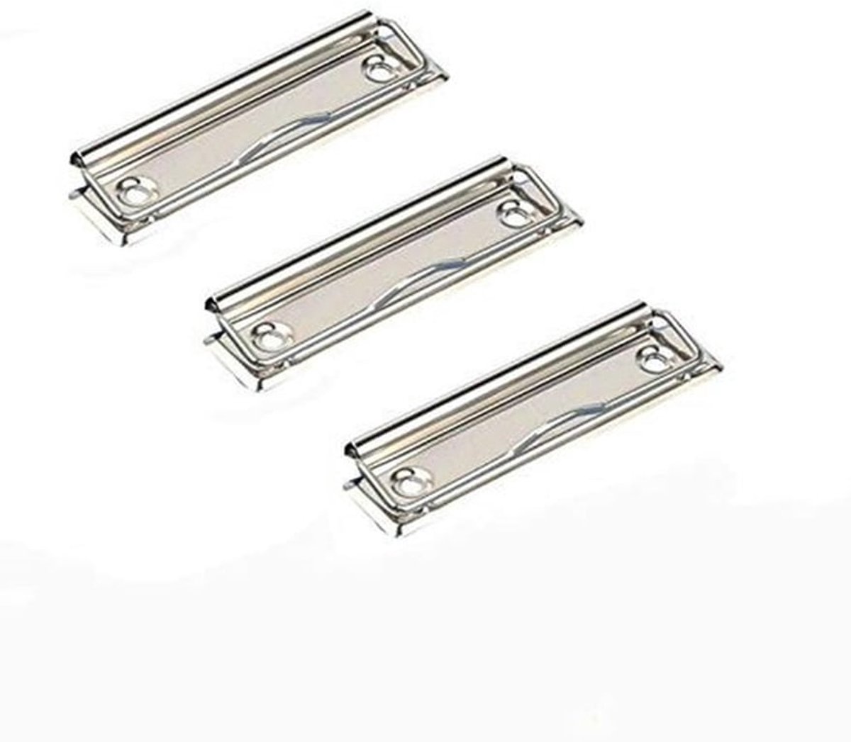 - Klembordclips - Metalen Bord Clip - Sterke Klem - Zilver - Kantoor Accessoire - Geschikt voor School en Kantoor