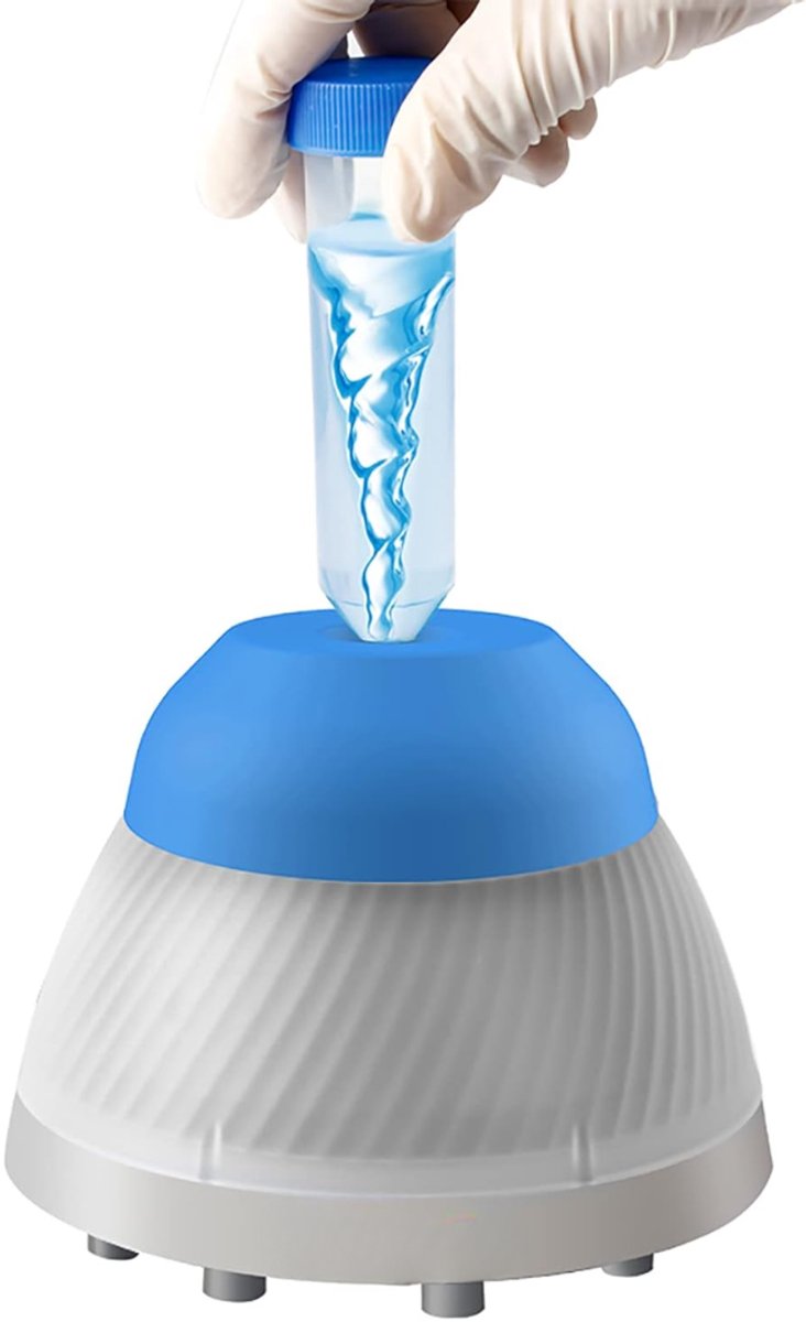 ApexArte® Draadloze Inkt Mixer - Kleur Mixer Shaker - Tattoo Inkt Mengen - Wit met blauw