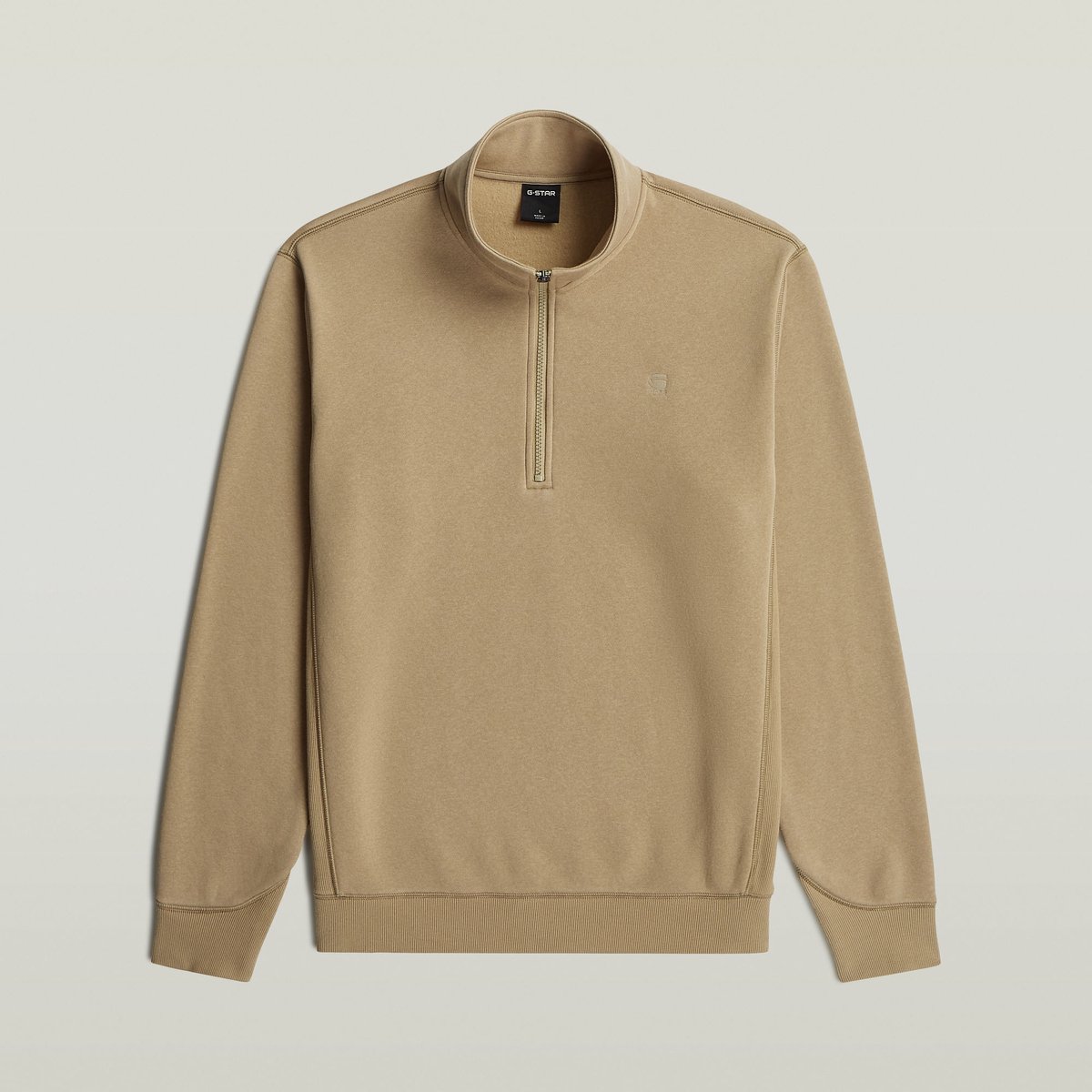 G-Star Premium core half zip r sw ls Heren Joggingbroeken Desert Sand