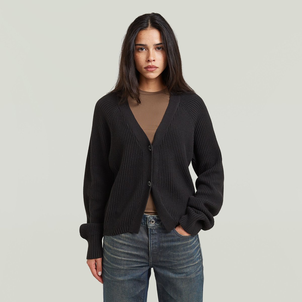 G-Star Unit cardi wmn Dames Coltruien Zwart