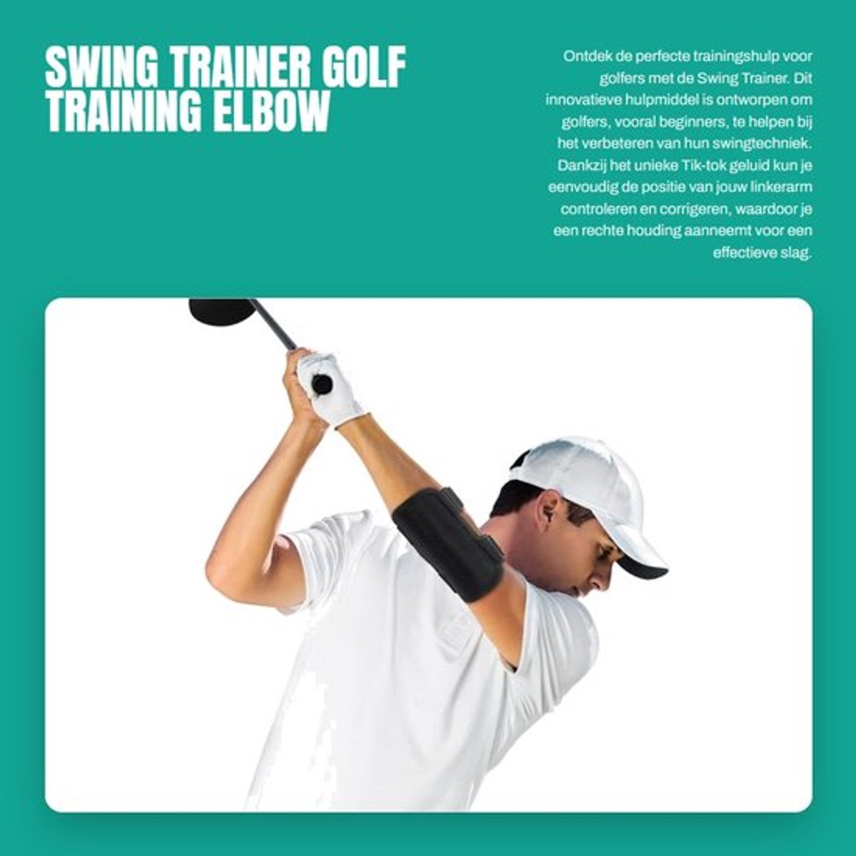 Swing Trainer - Elleboog Corrector - Golf Trainer - Lichtgewicht Nylon - Alarmfunctie - Versterkt Swingkracht - Golftrainer