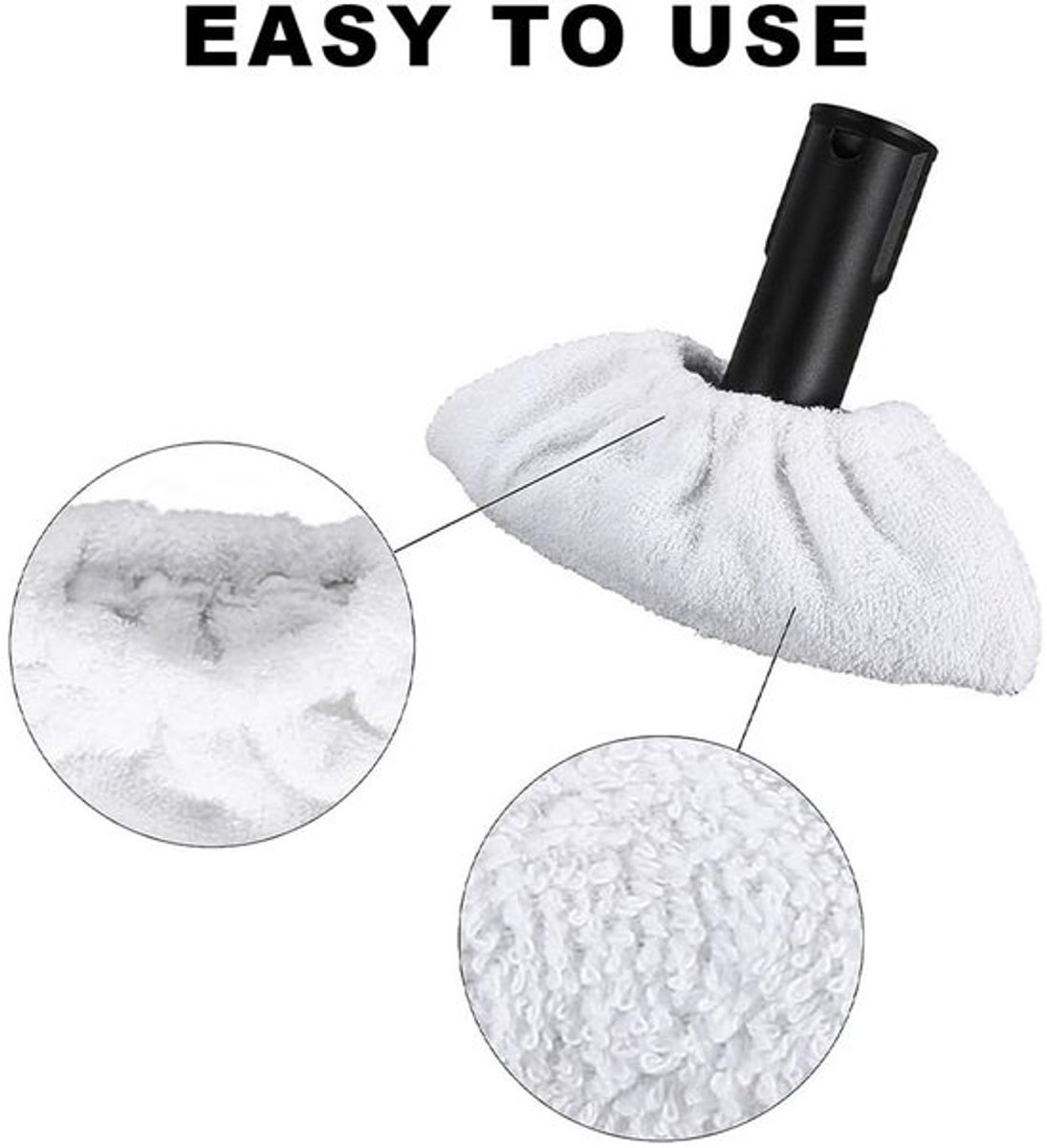 Stoomreiniger Accessoires 10-delig - Vezelstof Reinigingsdoek Set - Vloerdoeken - Stofhoezen - Microvezeldoek - Wasbaar en herbruikbaar - Reinigingsdoeken