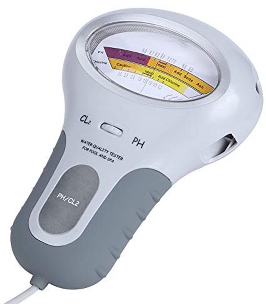 Watertestmonitor Draagbaar - pH/Chloor Tester - Nauwkeurige Metingen - Waterkwaliteit Tester - Compact Ontwerp - Ideaal voor Zwembaden/Spa's - Waterkwaliteitstester