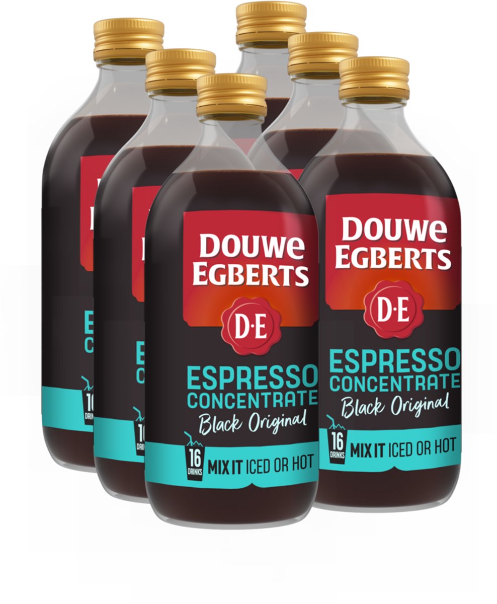 DOUWE EGBERTS Espresso Concentrate Black 6 x 485 ml