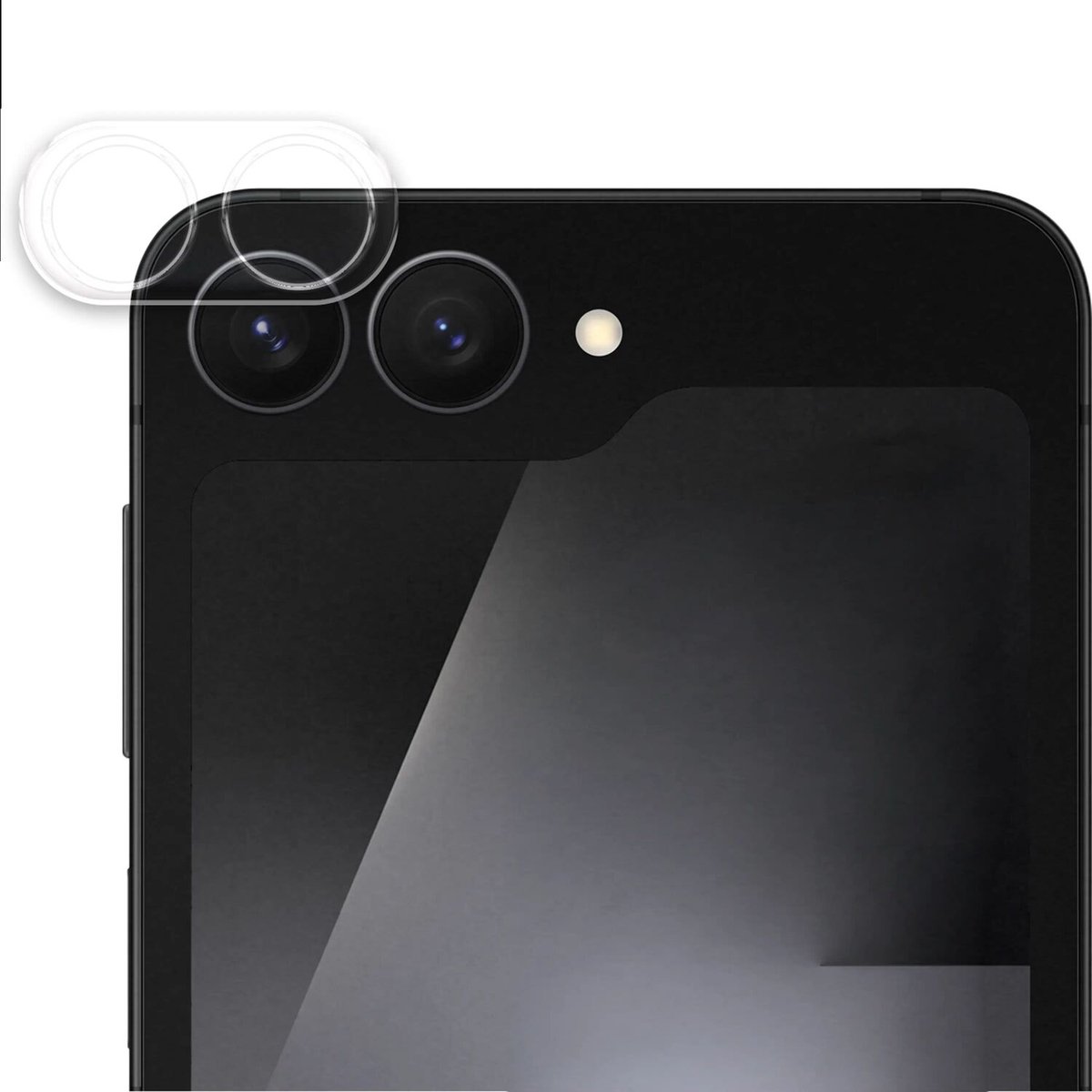 Rosso Camera Protector Geschikt voor Samsung Galaxy Z Flip 8 - Lens Bescherming - Case Friendly - Ultra Dun Glas - Transparant