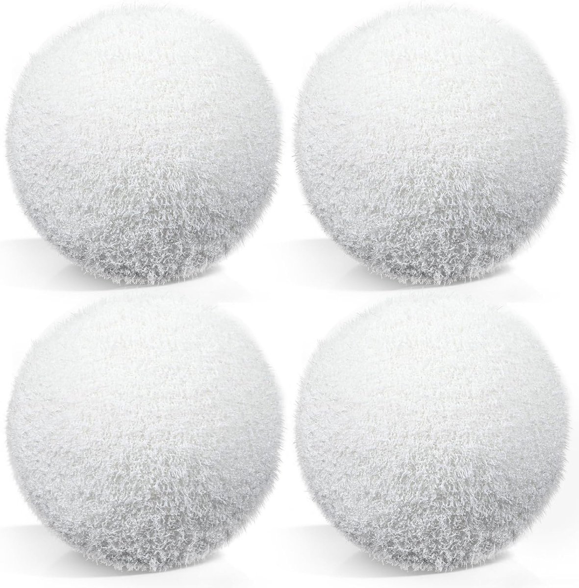 Set van 4 Herbruikbare Schuimballen voor Spa's, Hot Tubs en Zwembaden - 7,5 cm Schuimabsorber, Wasbare Filterballen, Ideaal voor Waterbehandeling en Onderhoud