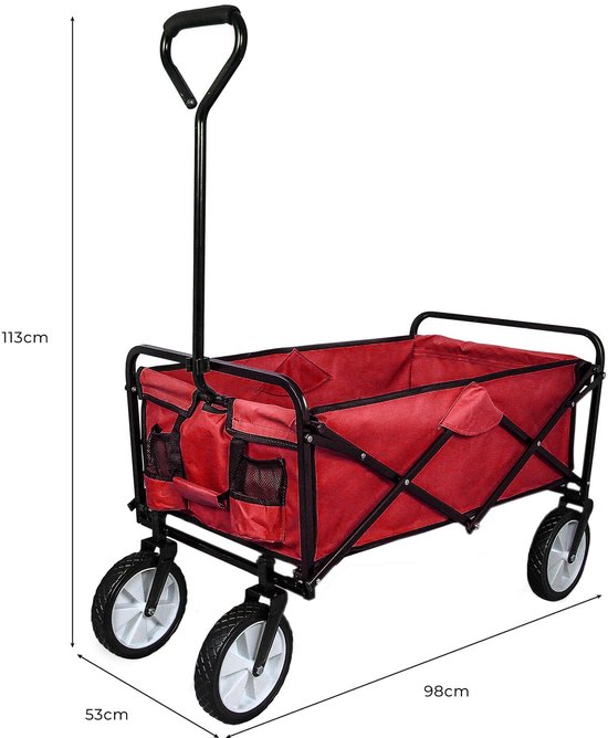 All-terrain festival- en Stranddranktrolley Rood — afbeelding 5