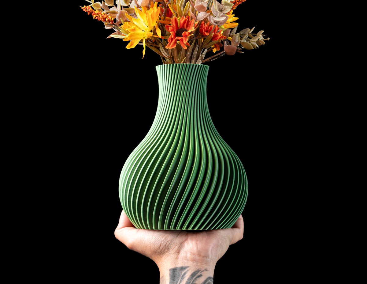 Skushy Vaas Avelin - Geschikt voor Bouwbloemen - Japandi Designvaas voor Droogbloemen en Kunstbloemen - Sculpturale Decoratieve Vaas - Moderne Woondecoratie