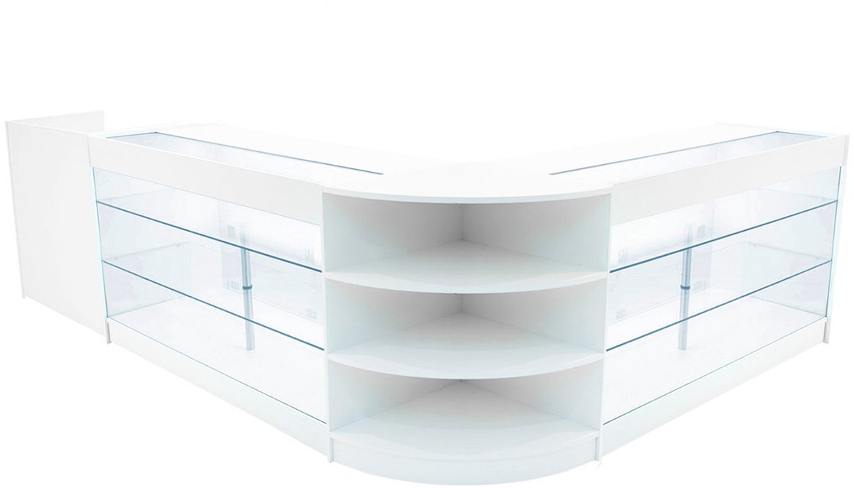 Astro led winkeltoonbank set - wit - 150x60x90cm - lm60 tb60 & 2xk1500